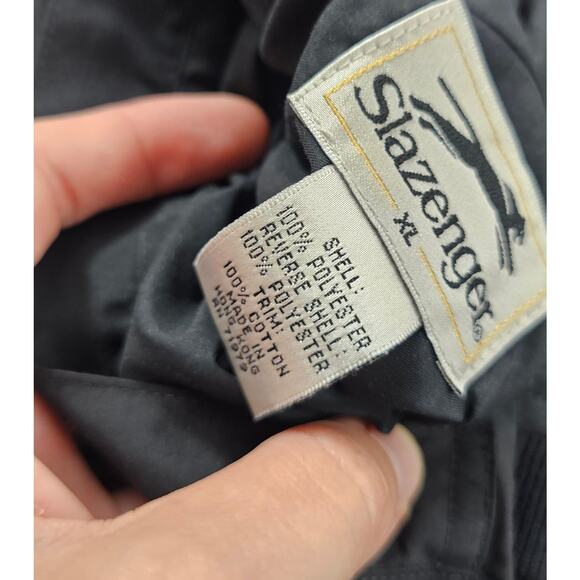 Slazenger reversible fleece windbreaker pocket golf vest winter XL black warm - Picture 5 of 8